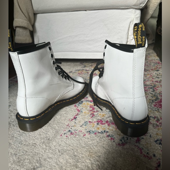 Dr Martens White Patent Leather Boots New Condition Size 37 Never Worn - Picture 7 of 8